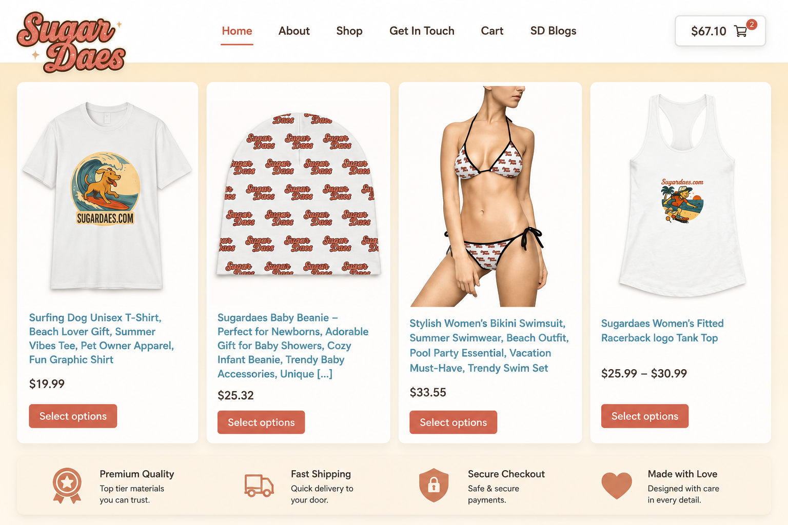 Local brand website